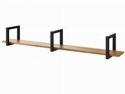 Półka wisząca na książki LOFT MEDIUM+R D1 60-160cm