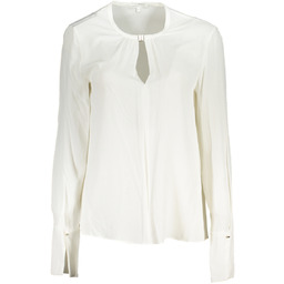 BIAŁA KOSZULA DAMSKA PATRIZIA PEPE Z DŁUGIM RĘKAWEM