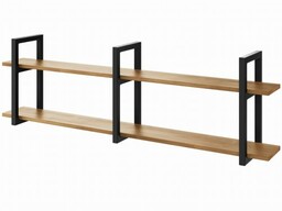 Półka wisząca na książki LOFT MEDIUM+R D2 60-160cm