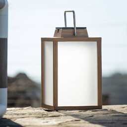 Les Jardins Tradition latarnia solarna LED z drewna