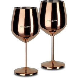 ECHTWERK Nietłukące się kieliszki do wina, ze stali