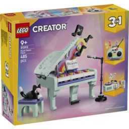 LEGO Creator 31392 Dekoracyjny fortepian z kotem