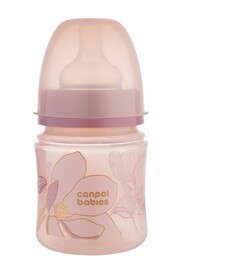 Canpol babies Butelka szerokootworowa EasyStart 120ml Gold pink