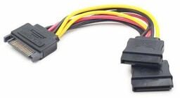 Gembird KABEL SATA (M)->SATA(F)X2 15CM