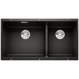 BLANCO Zlewozmywak dwukomorowy Subline 480/320-U 525993 Czarny 46