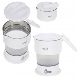 Mały Czajnik Elektryczny 0,6L Turystyczny Składany Podróżny Silikonowy