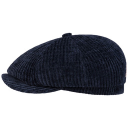 Kaszkiet Hatteras Corduroy Jersey by Stetson, niebieski, cm