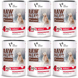 RAW PALEO mokra karma dla psów dorosłych wołowina