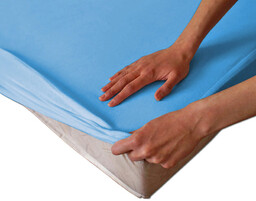 Darymex Ochronne prześcieradło z gumką 70x140 niebieskie 09