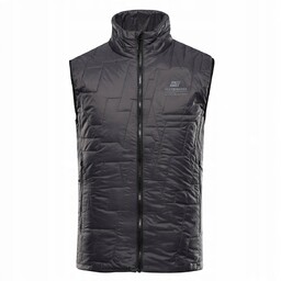 ALPINE PRO Męski ocieplany bezrękawnik Berf k.szary r.M