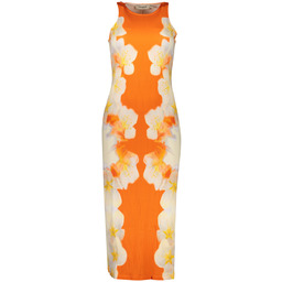 DŁUGA SUKIENKA DAMSKA DESIGUAL POMARAŃCZOWA