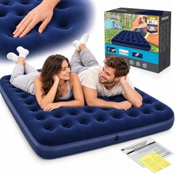 Materac dmuchany Bestway dwuosobowy 203x152x22cm do spania