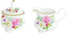 CUKIERNICA I MLECZNIK - PORCELANOWY KOMPLET - ROMANTIC