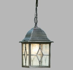 Searchlight Lampa wisząca zewnętrzna Genoa ze szkłem ołowiowym
