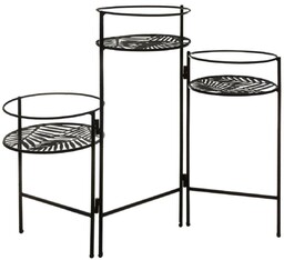 Atmosphera Kwietnik metalowy stojący LEAF, 3 podstawki