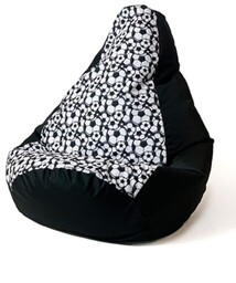 Go Gift Pufa worek sako GRUSZA DRUK czarny-piłka