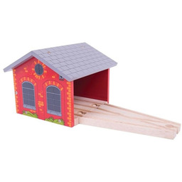 Dodatek do kolejki Czerwona parowozownia BJT160-Bigjigs Rail, kolejki