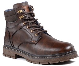 Buty męskie zimowe Wrangler Morgan ocieplane brązowe za