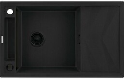 DEANTE Zlewozmywak 82x50 MAGNETIC czarny, k. pneum. ZRM_N113