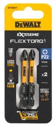 DEWALT Zestaw Bitów Udarowych Torsion PZ2 EXTREME FLEXTORQ