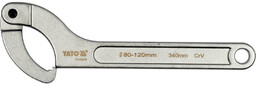 Yato KLUCZ HAKOWY Z NOSKIEM, PRZEGUBOWY 80-120 MM