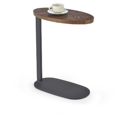 ława delphi orzechowy / czarny halmar pod laptop