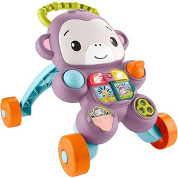 Fisher-Price Fioletowa Małpka pchacz edukacyjny dla niemowląt