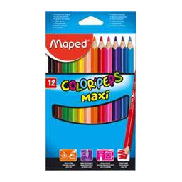 Kredki trójkątne COLORPEPS MAXI 12 szt. - X00933