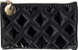 Inter-Vion - Mała, czarna kosmetyczka pikowana - Gold