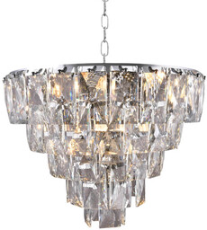Zawieszany żyrandol Chelsea ML6001 Milagro do salonu crystals