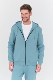 GUESS Turkusowa męska bluza Aldwin