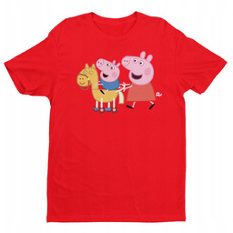 Koszulka Dziecięca-Świnka Peppa-Mix Kolory- 146 L