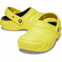 Crocs Damskie Ocieplane Buty Chodaki Classic Lined Overpuff