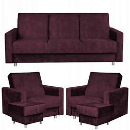 Zestaw wypoczynkowy wersalka fotele Family Meble