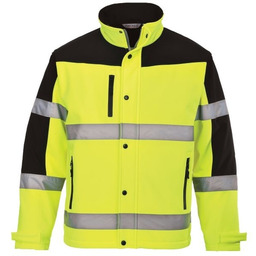 Ostrzegawczy Softshell (3L), kurtka wodoodporna L