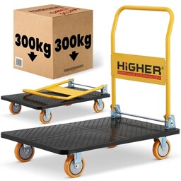 Wózek magazynowy transportowy składany HIGHER PRO 300kg LH10-300