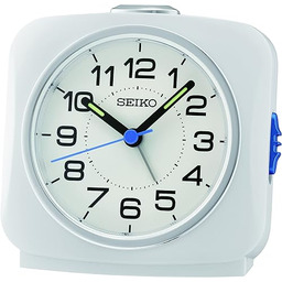 Seiko Clock budzik analogowy biały QHE194W