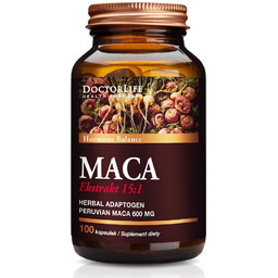 Maca ekstrakt 15:1 suplement diety 100 kapsułek