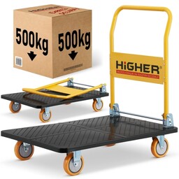 Wózek magazynowy transportowy składany HIGHER PRO 500kg LH10-500
