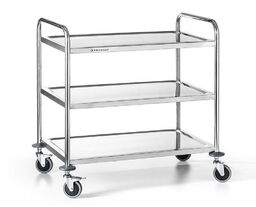 FORGAST Wózek kelnerski nierdzewny 3-półkowy składany FG01003