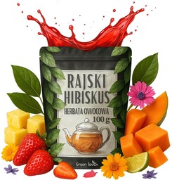 Herbata owocowa Rajski Hibiskus 100 g z ananasem