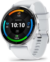 Garmin Kobiety Venu 3 010-02784-00 Smartwatch, Biały/Srebrny, M