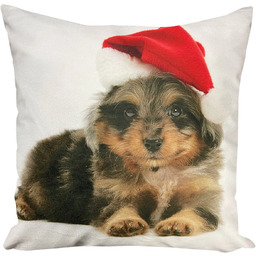 Poszewka bożonarodzeniowa z nadrukiem psa JCLA-01