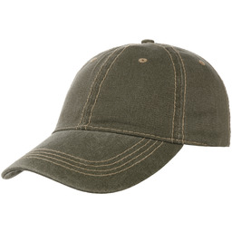 Czapka Bejsbolówka Washed Denim by Lipodo, oliwkowy, One