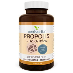 Suplement diety, Medverita Propolis Dzika Róża 120 kap