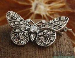 MOTYL wysadzany cyrkoniami