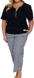 Piżama damska spodnie 7/8 Doctor Nap PM.7267 Black