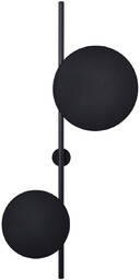 Kinkiet dwupunktowy Rega K-4638 Kaja czarna lampa loftowa