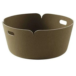 Muuto - Restore Round Kosz Brown Green