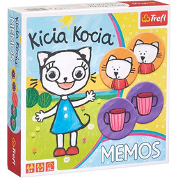 Trefl Memos Kicia Kocia Rodzinna Gra dla Dzieci